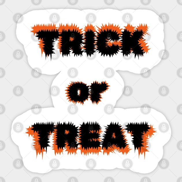 Trick or Treat? Sticker by BlunBla Design